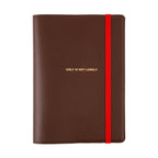 Hobonichi Techo A5 Cousins Planner Cover - Only is Not Lonely Chocolate
