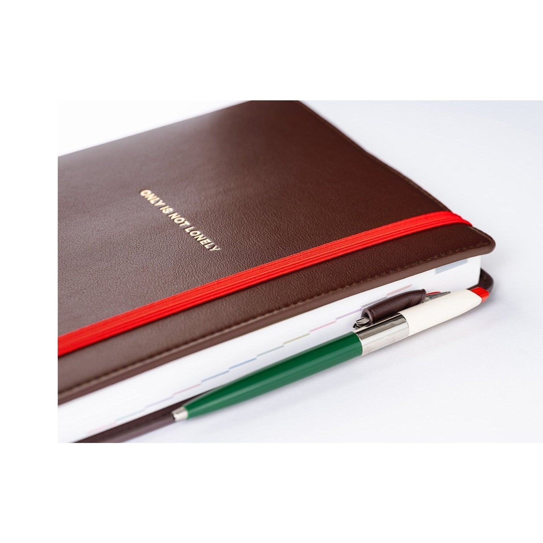 Hobonichi Techo A5 Cousins Planner Cover - Only is Not Lonely Chocolate