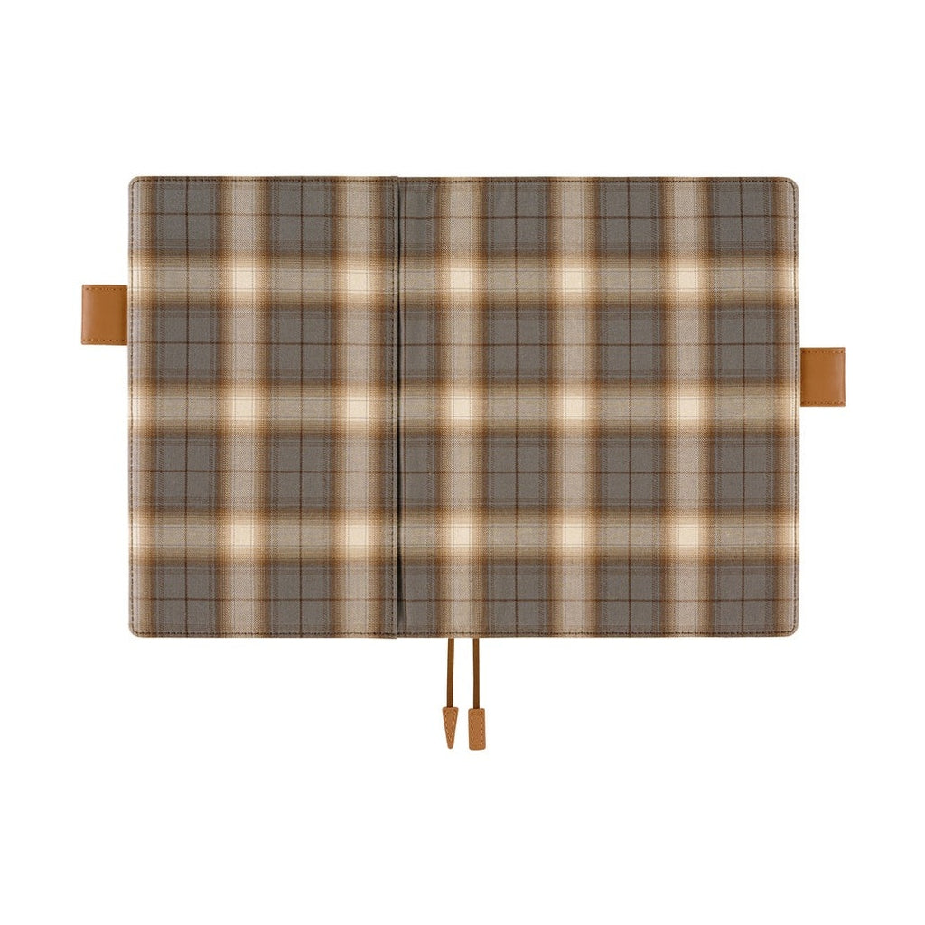 Hobonichi Techo A5 Cousins Planner Cover - Shirt Fabric: Foggy Plaid