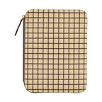 Hobonichi Techo A5 Cousins Planner Cover - Taut Zipped Café au Lait Plaid