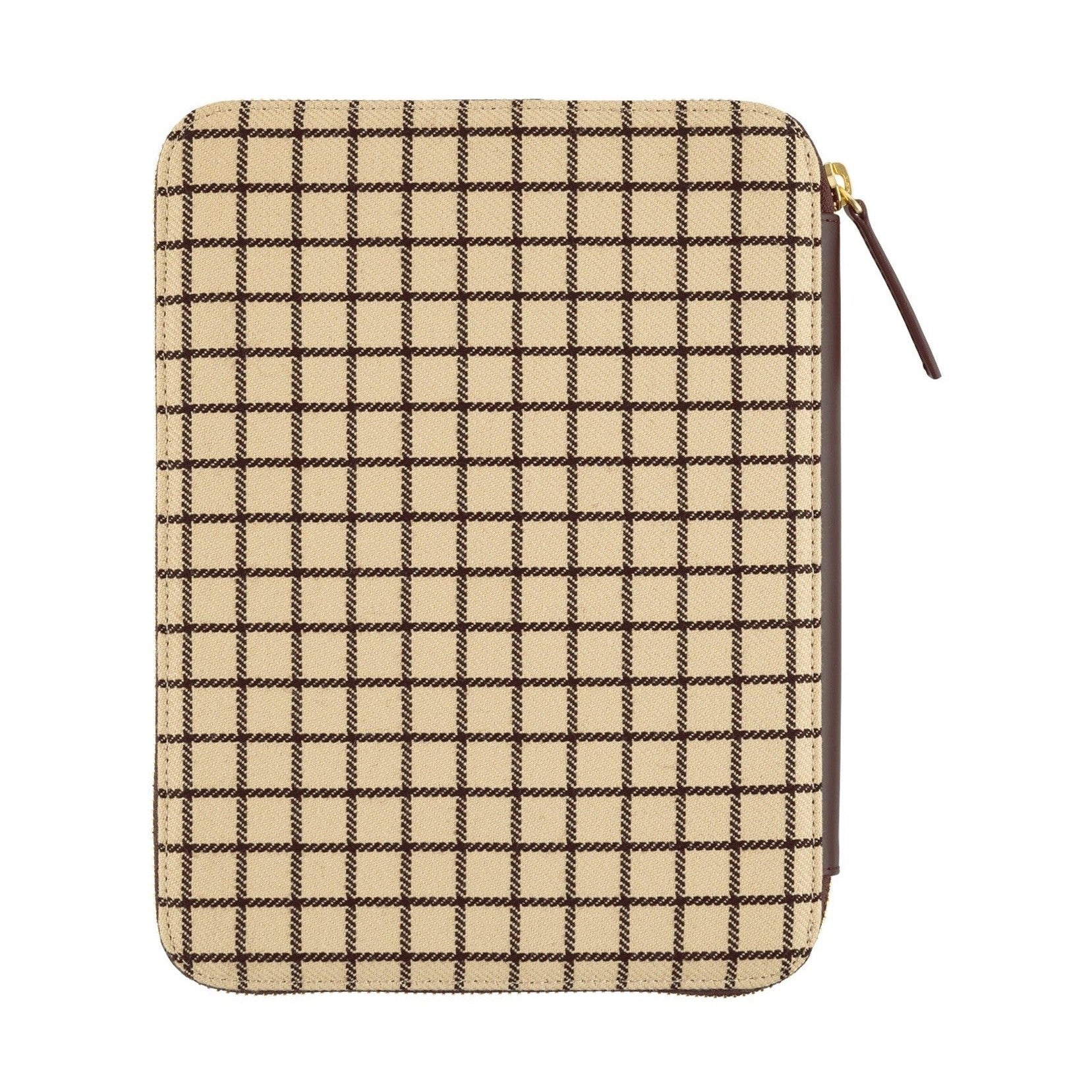 Hobonichi Techo A5 Cousins Planner Cover - Taut Zipped Café au Lait Plaid