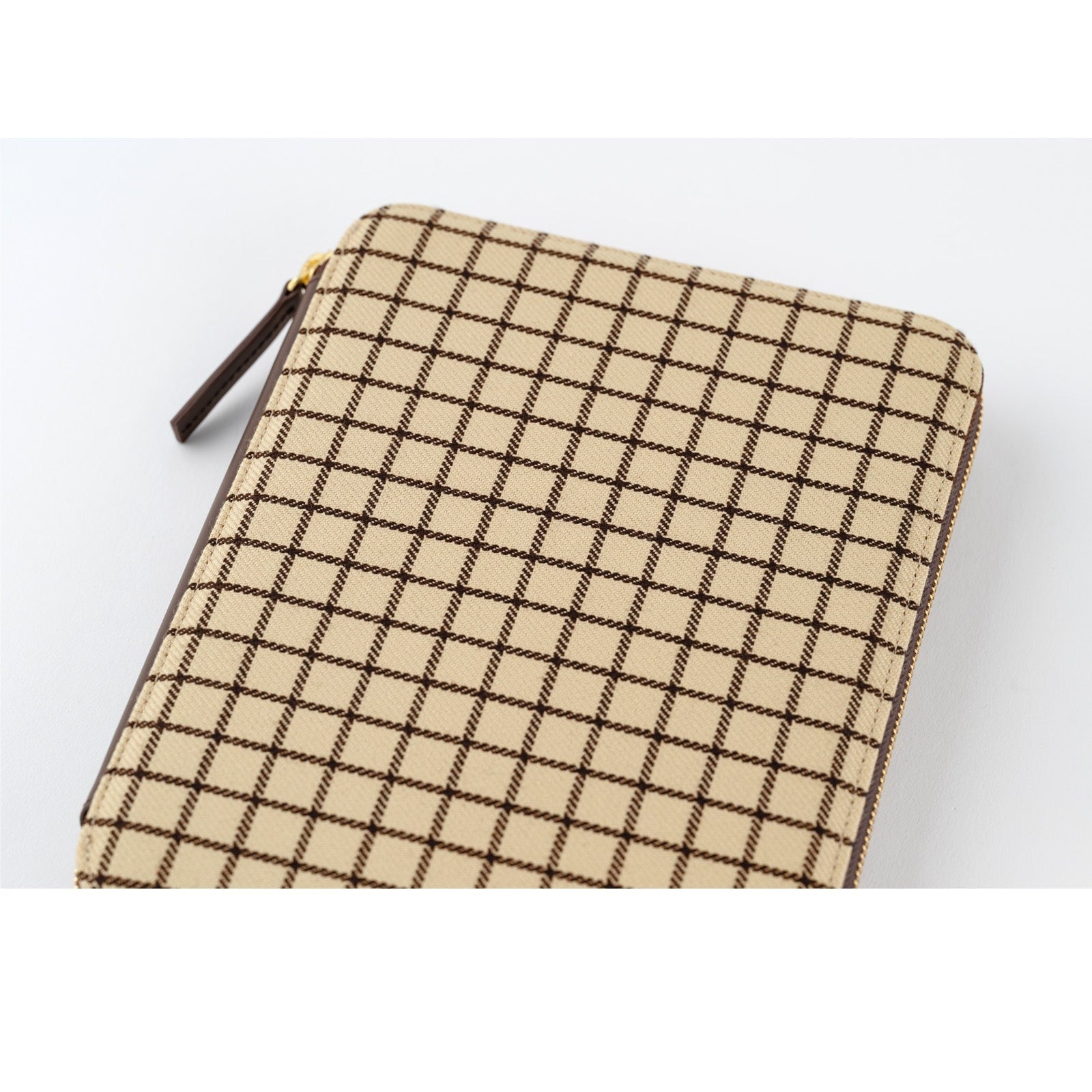 Hobonichi Techo A5 Cousins Planner Cover - Taut Zipped Café au Lait Plaid