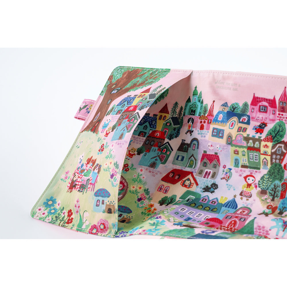 Hobonichi Techo A5 Cousins Planner Cover - Yumi Kitagishi: White Cat Village
