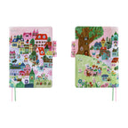 Hobonichi Techo A5 Cousins Planner Cover - Yumi Kitagishi: White Cat Village