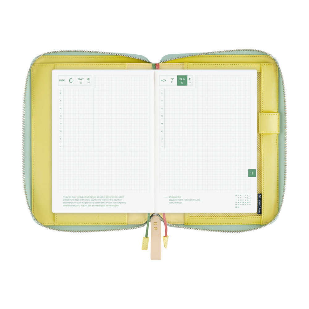 Hobonichi Techo A5 Cousins Planner Cover - minä perhonen: glass flower (Pink Mix)
