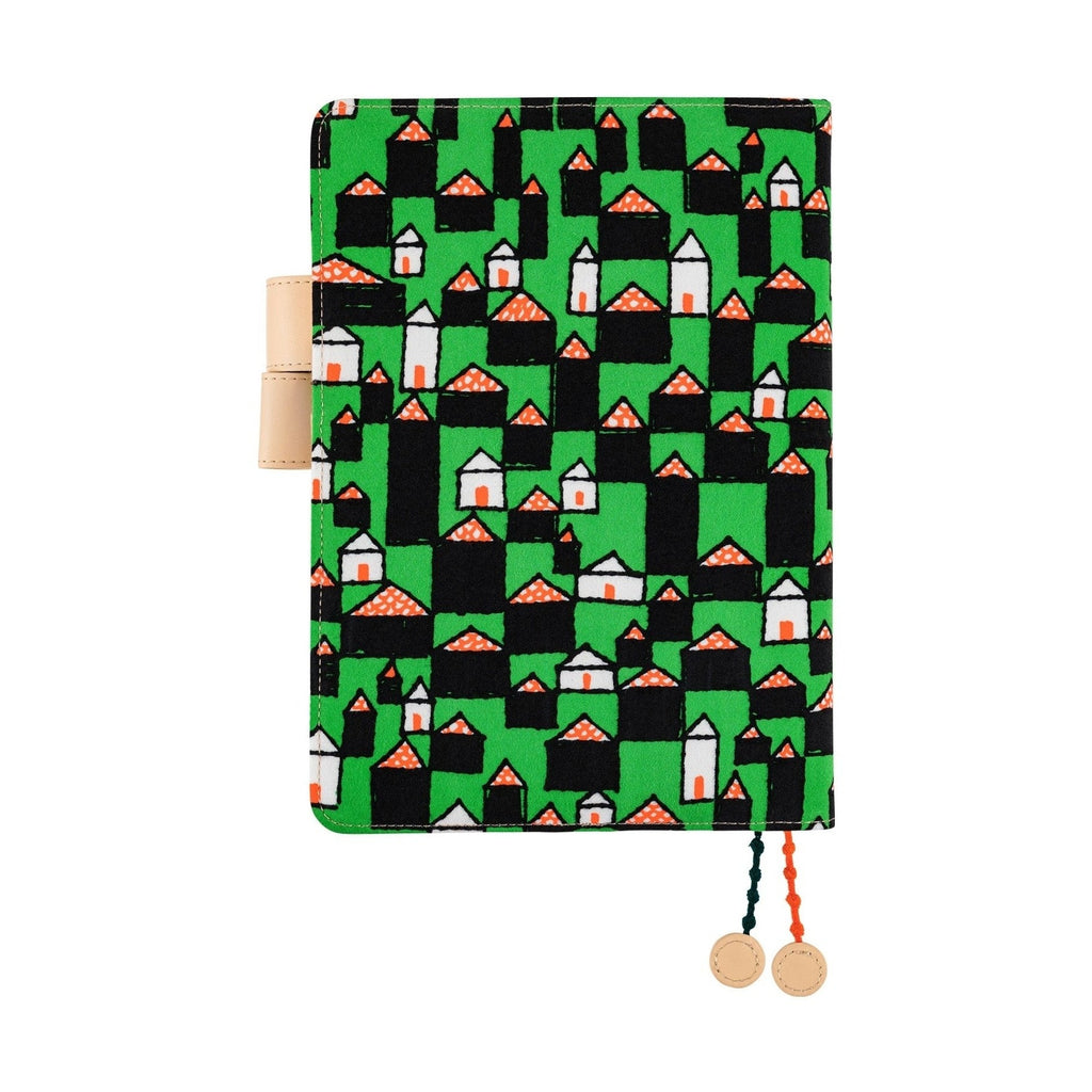Front view of Hobonichi Techo A5 Cousins Planner Cover with butterfly stopper clasp