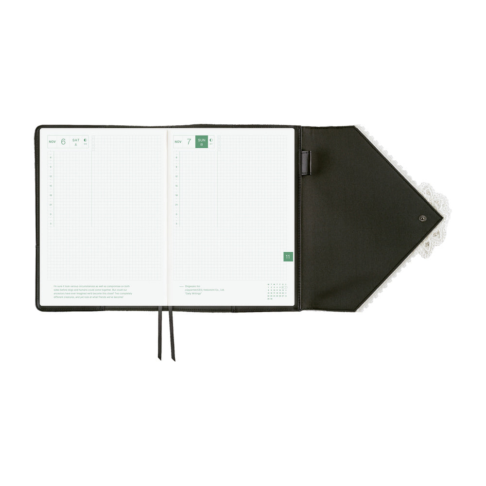 Hobonichi Techo A5 Cousins Planner Cover - tanakadaisuke: White Handkerchief Diary
