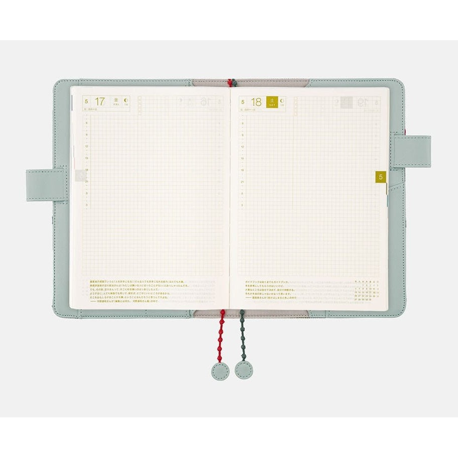 Hobonichi Techo A5 Cousins mina perhonen: light berry Green Cover Only