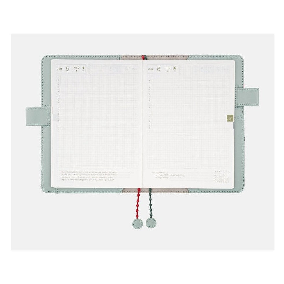 Hobonichi Techo A5 Cousins mina perhonen: light berry Green Cover Only