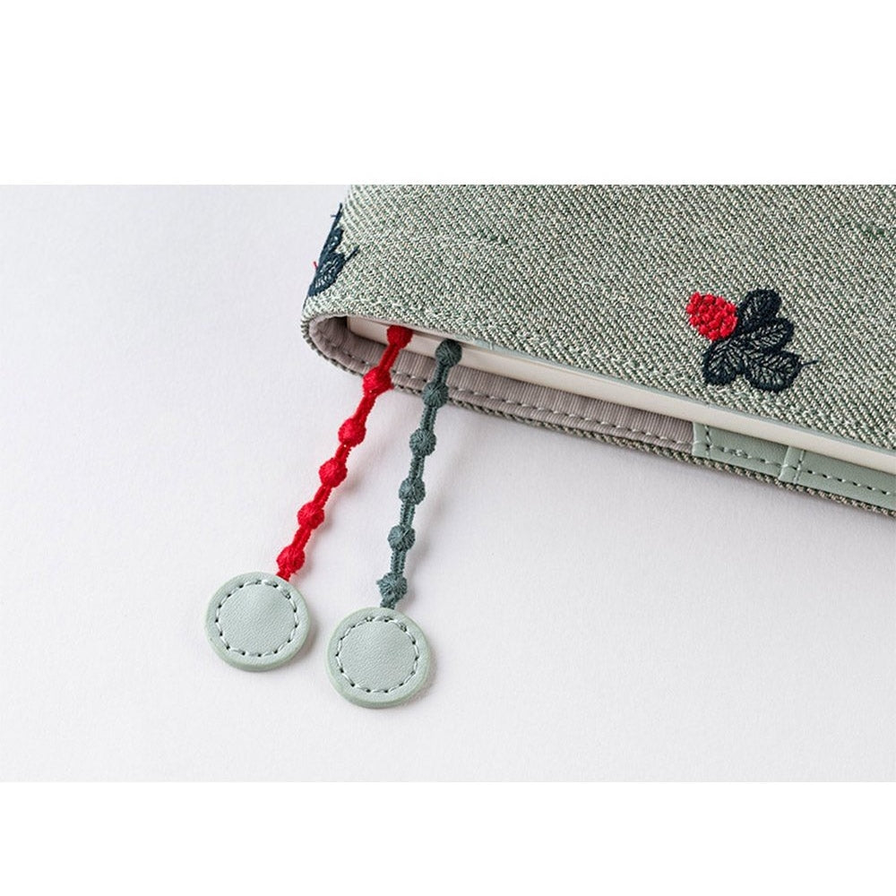 Hobonichi Techo A5 Cousins mina perhonen: light berry Green Cover Only