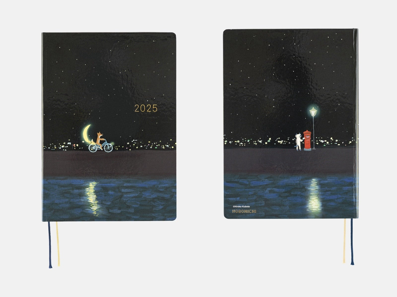 Hobonichi Techo A5 HON - Hiroko Kubota: Crescent Moon Delivery