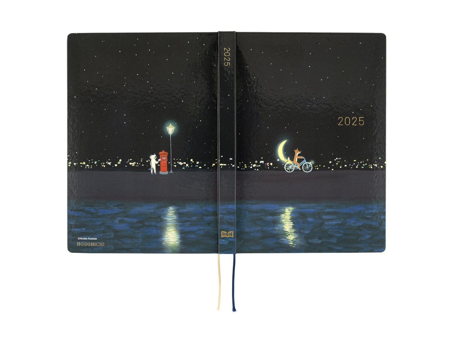 Hobonichi Techo A5 HON - Hiroko Kubota: Crescent Moon Delivery