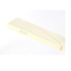 Hobonichi Techo A5 spine detail showing 2025 year and HON logo in gold foil