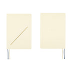 Hobonichi Techo A5 front and back cover views showing gold foil design and embossing
