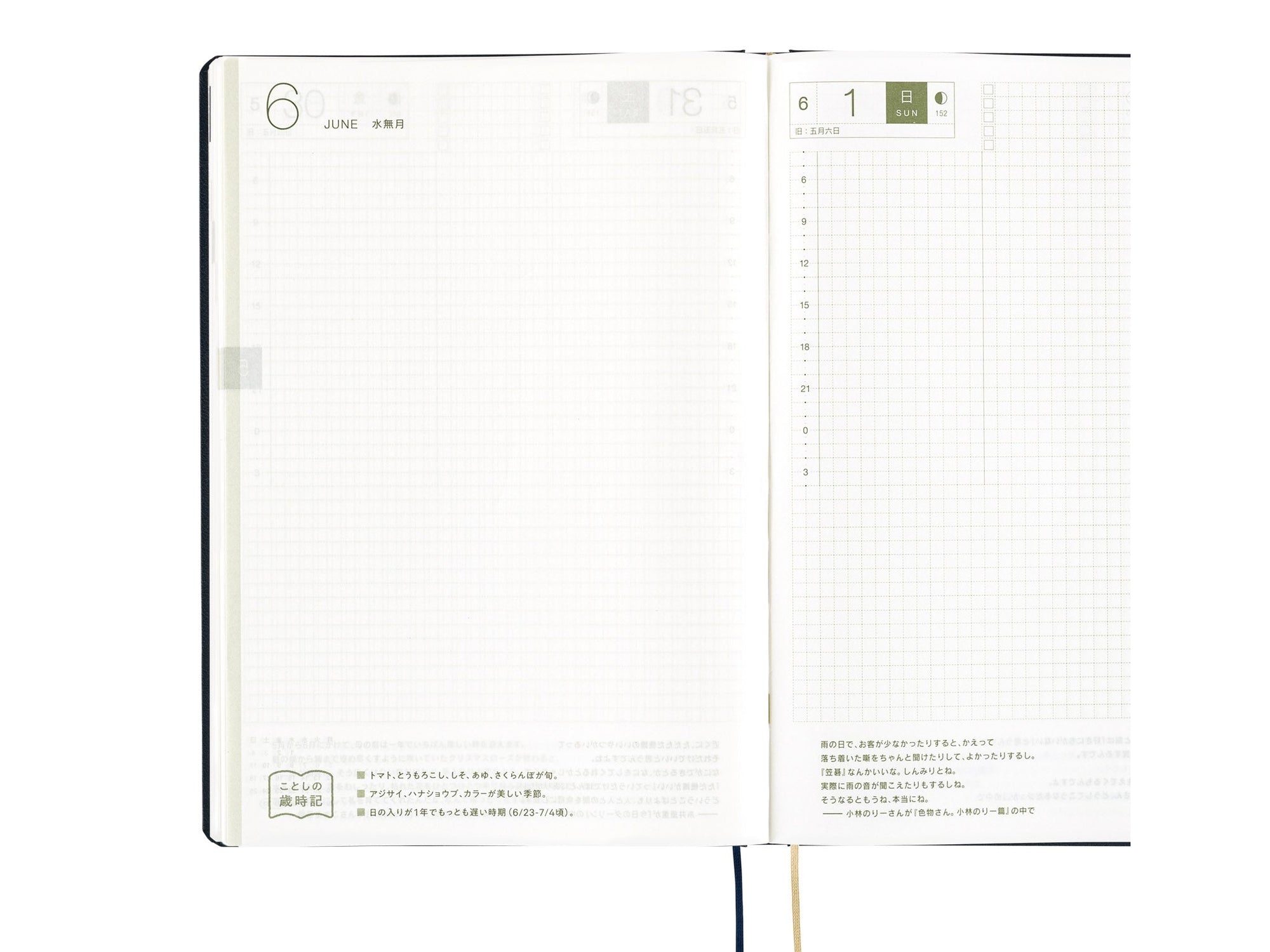 Hobonichi Techo A5 HON - Slash Navy