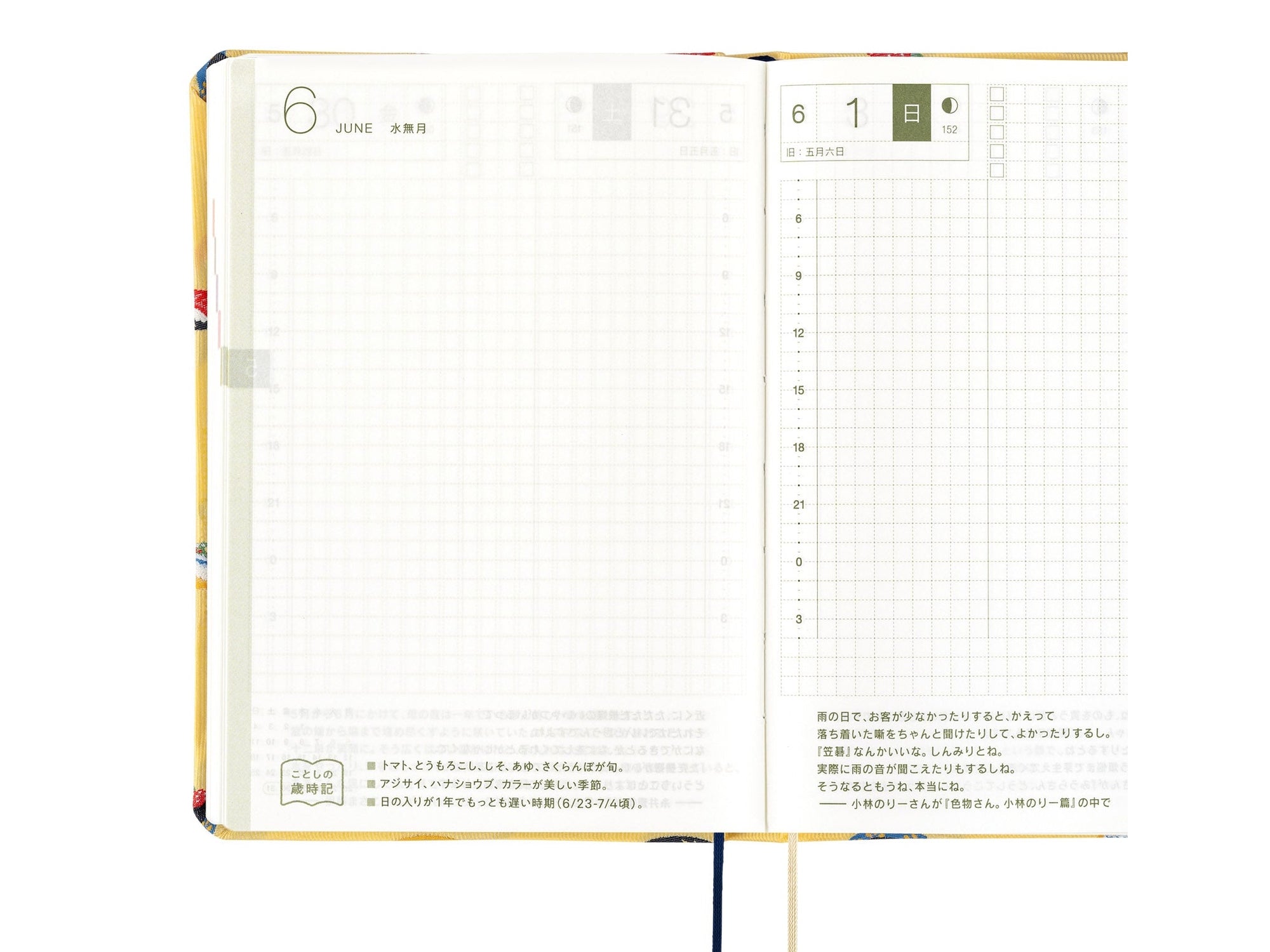 Hobonichi Techo A6 HON - Bow & Tie: Sushi