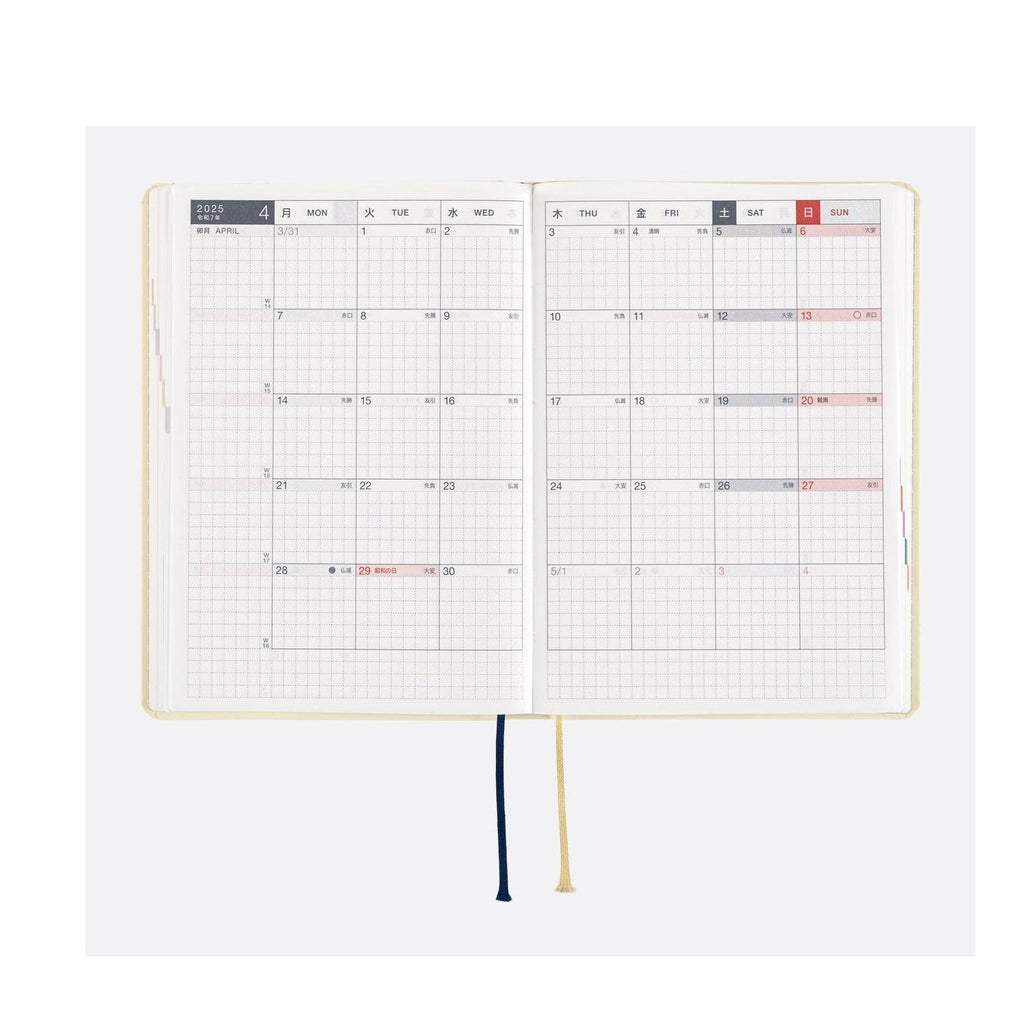 Hobonichi Techo A6 HON - Slash Ivory