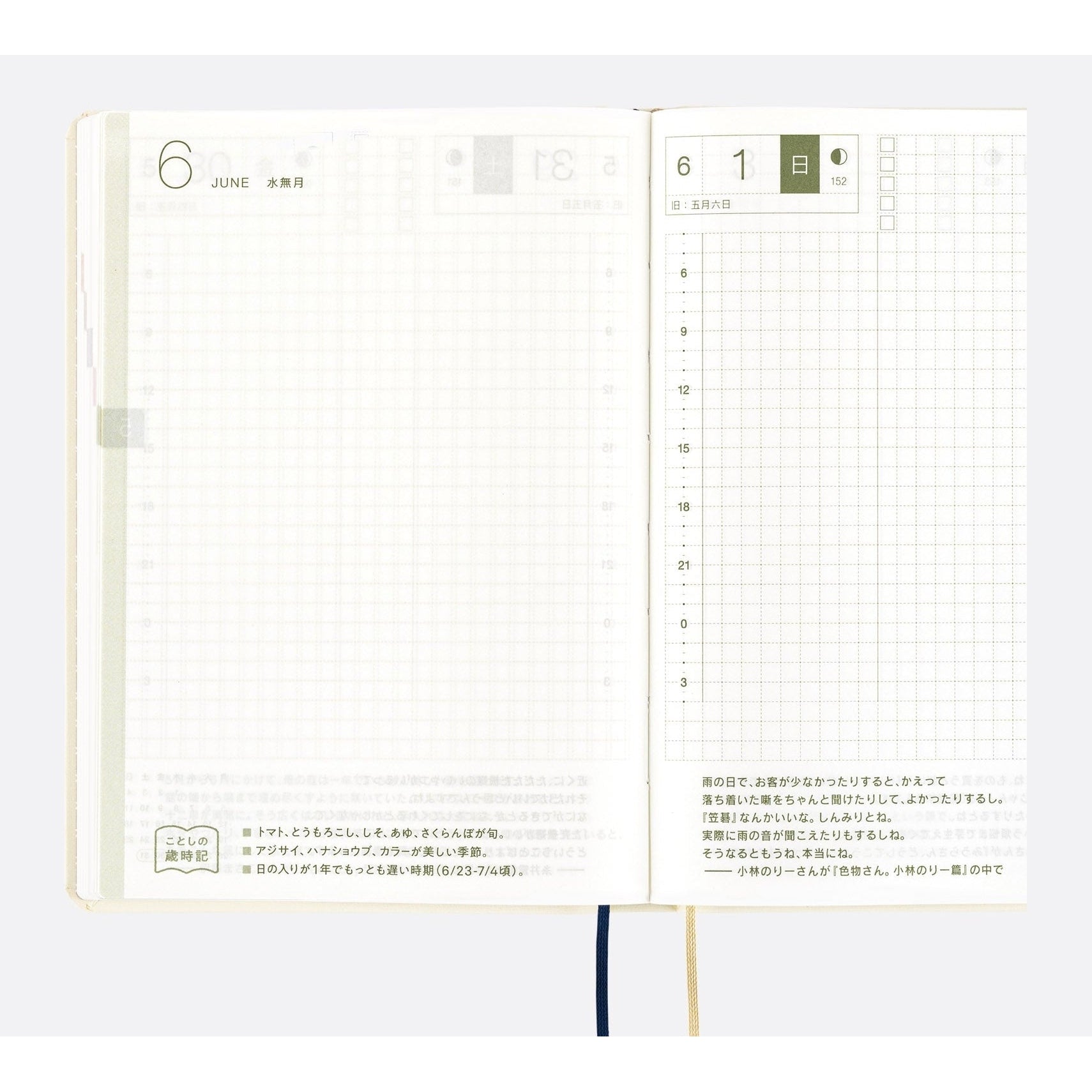 Hobonichi Techo A6 HON - Slash Ivory