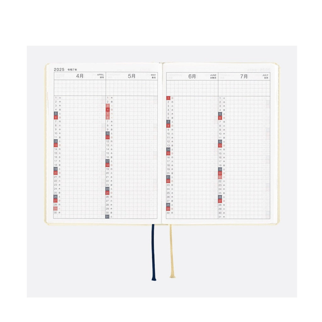 Hobonichi Techo A6 HON - Slash Ivory