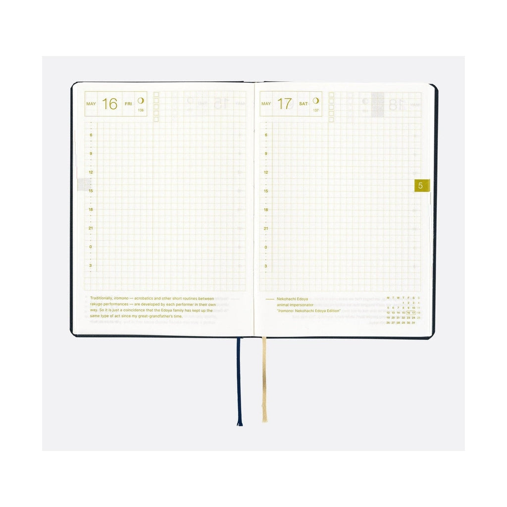 Hobonichi Techo A6 HON - Slash Navy