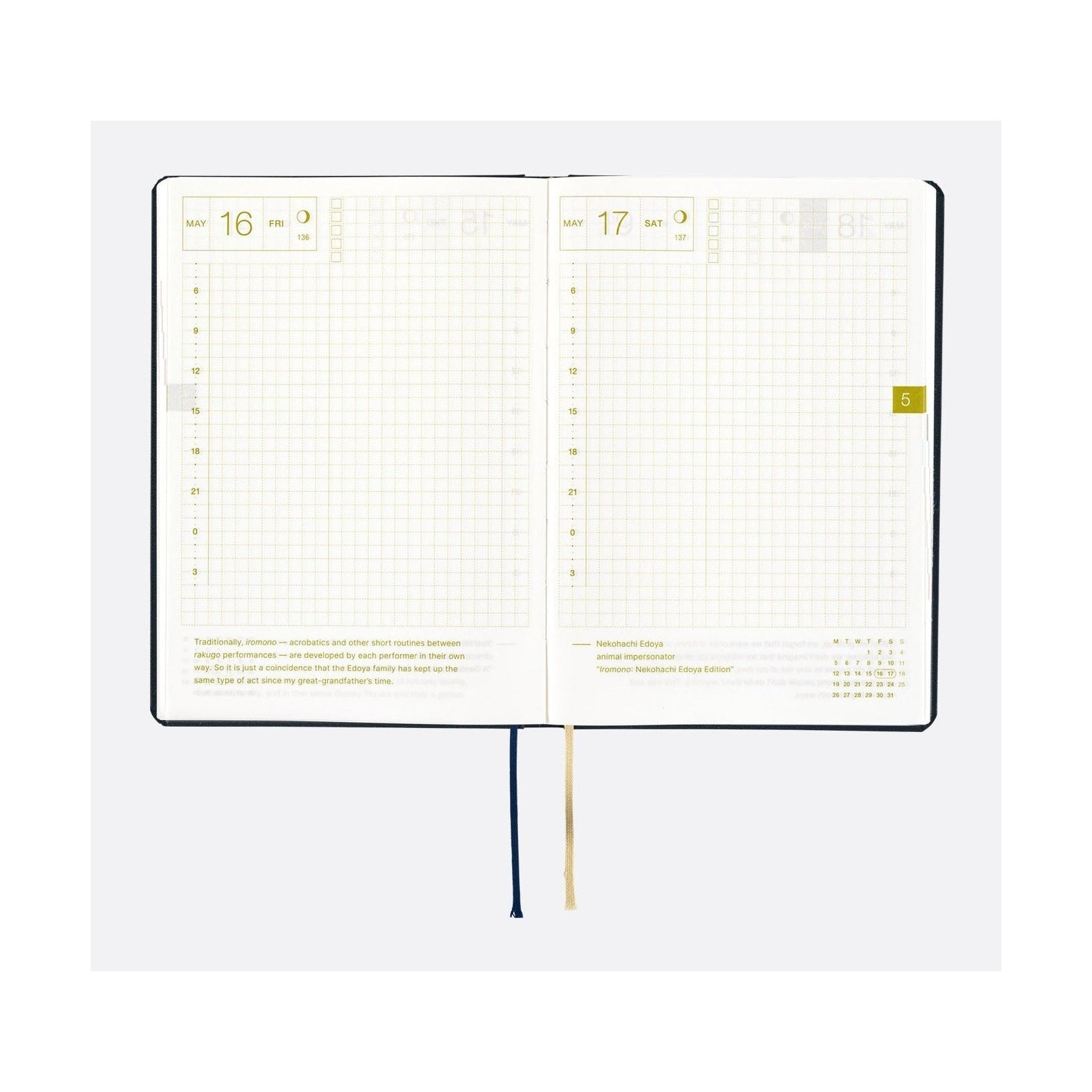 Hobonichi Techo A6 HON - Slash Navy