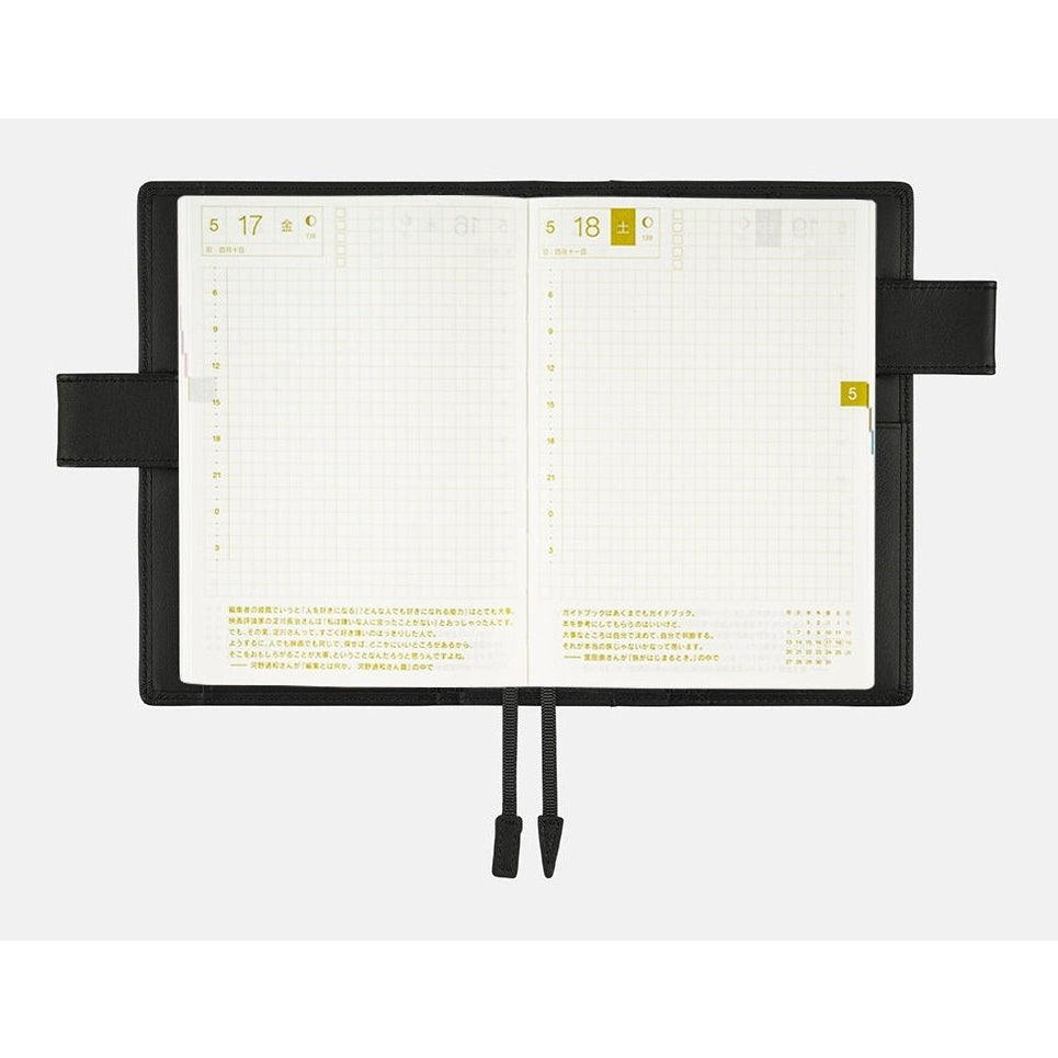 Hobonichi Techo A6 Original Leather: TS Basic - Black Cover Only