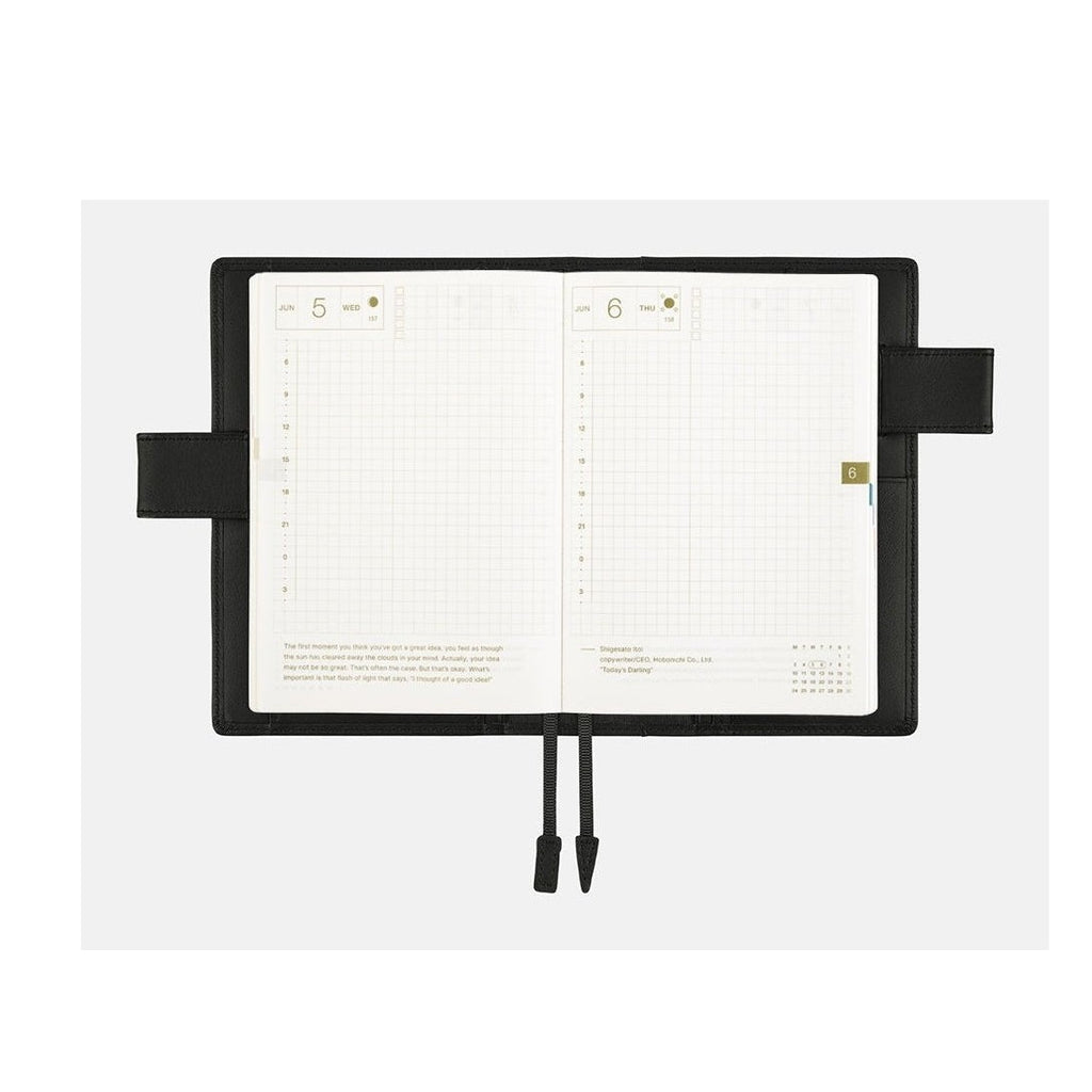 Hobonichi Techo A6 Original Leather: TS Basic - Black Cover Only