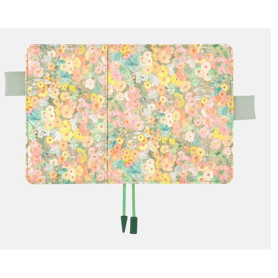 Hobonichi Techo A6 Original Liberty Fabrics: Hollyhocks Orange Cover Only