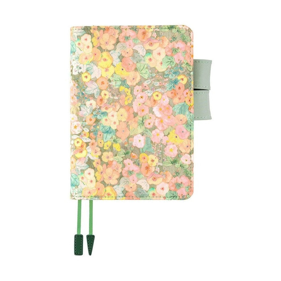 Hobonichi Techo A6 Original Liberty Fabrics: Hollyhocks Orange Cover Only