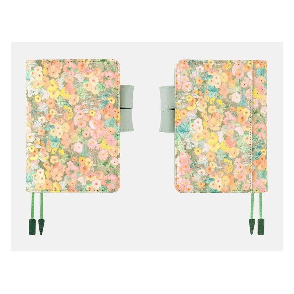 Hobonichi Techo A6 Original Liberty Fabrics: Hollyhocks Orange Cover Only