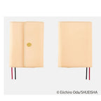 Front and back views of closed A6 One Piece Thousand Sunny cover with dual elastic bands