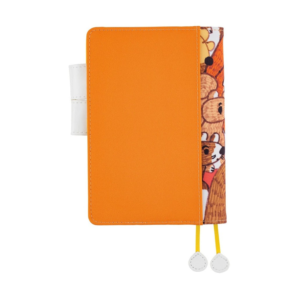 Hobonichi Techo A6 Original Planner Cover - 100%ORANGE: Squirrel Squadron
