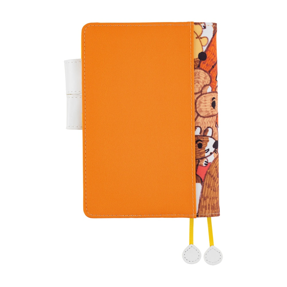 Hobonichi Techo A6 Original Planner Cover - 100%ORANGE: Squirrel Squadron