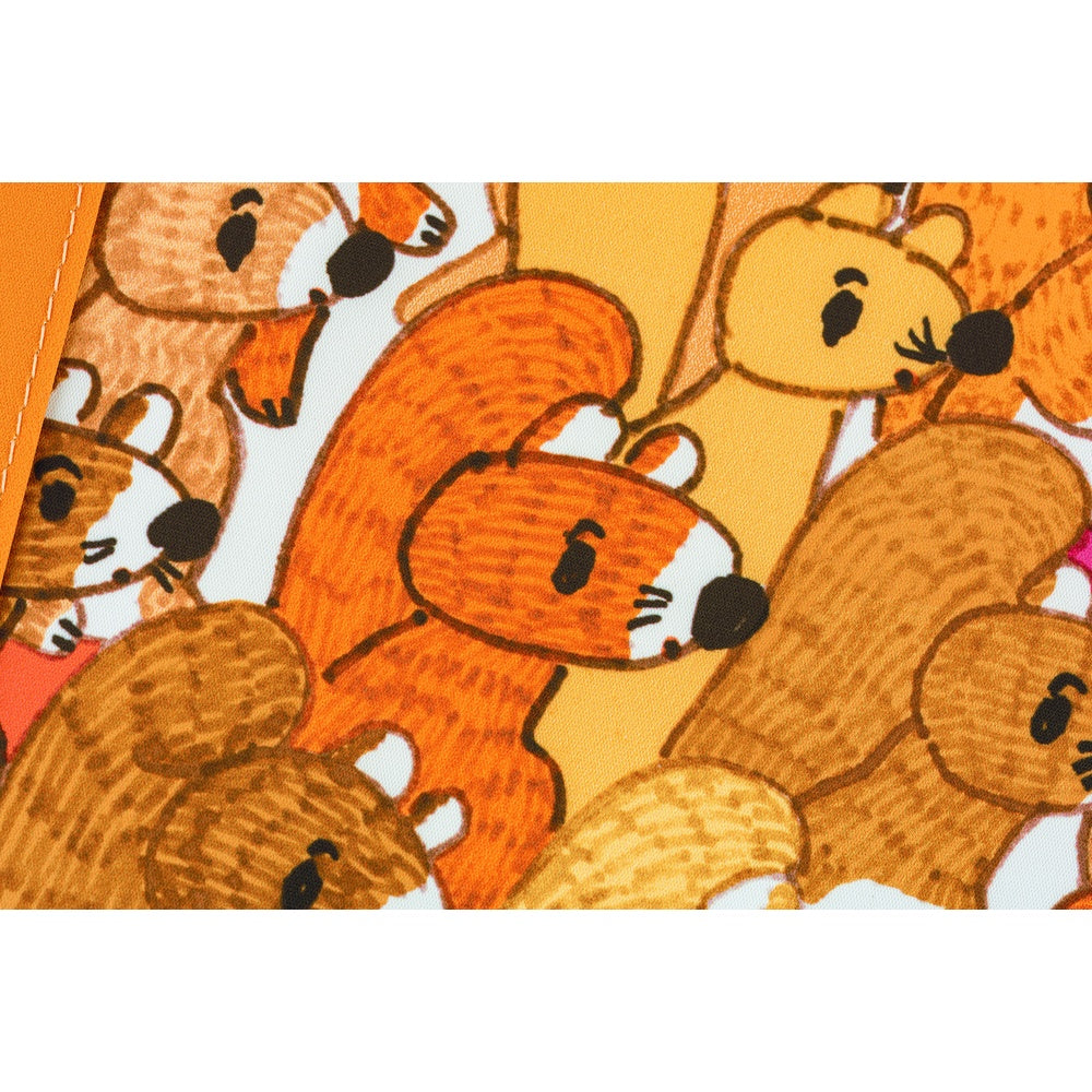 Hobonichi Techo A6 Original Planner Cover - 100%ORANGE: Squirrel Squadron