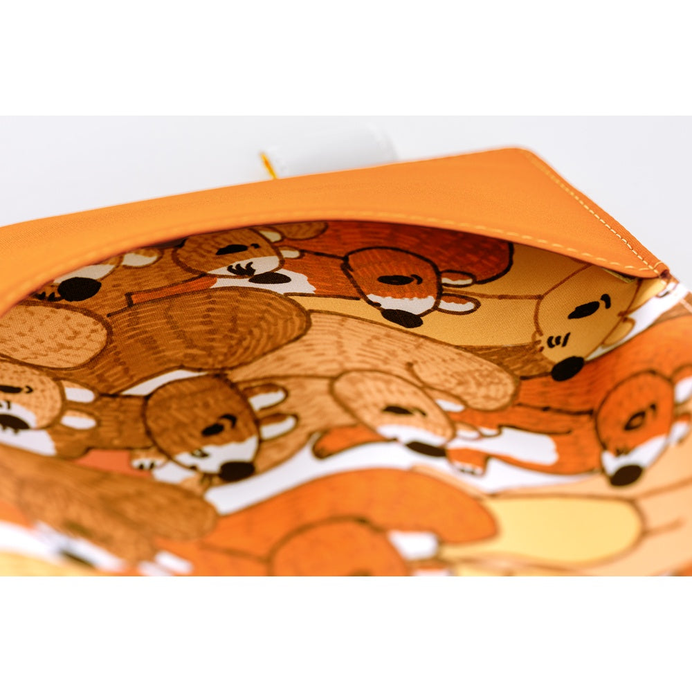 Hobonichi Techo A6 Original Planner Cover - 100%ORANGE: Squirrel Squadron