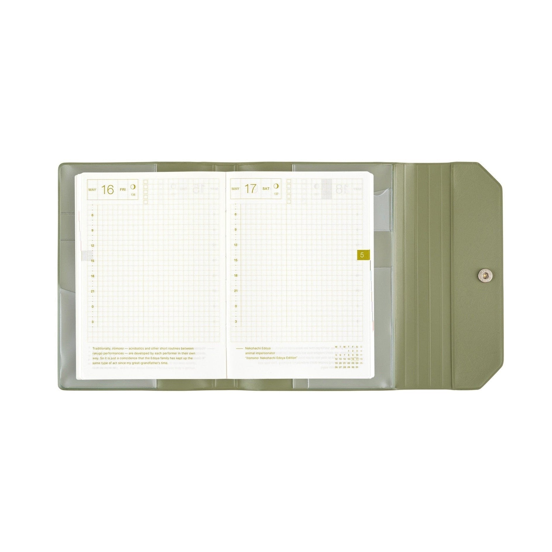 Hobonichi Techo A6 Original Planner Cover - Alettone Olive