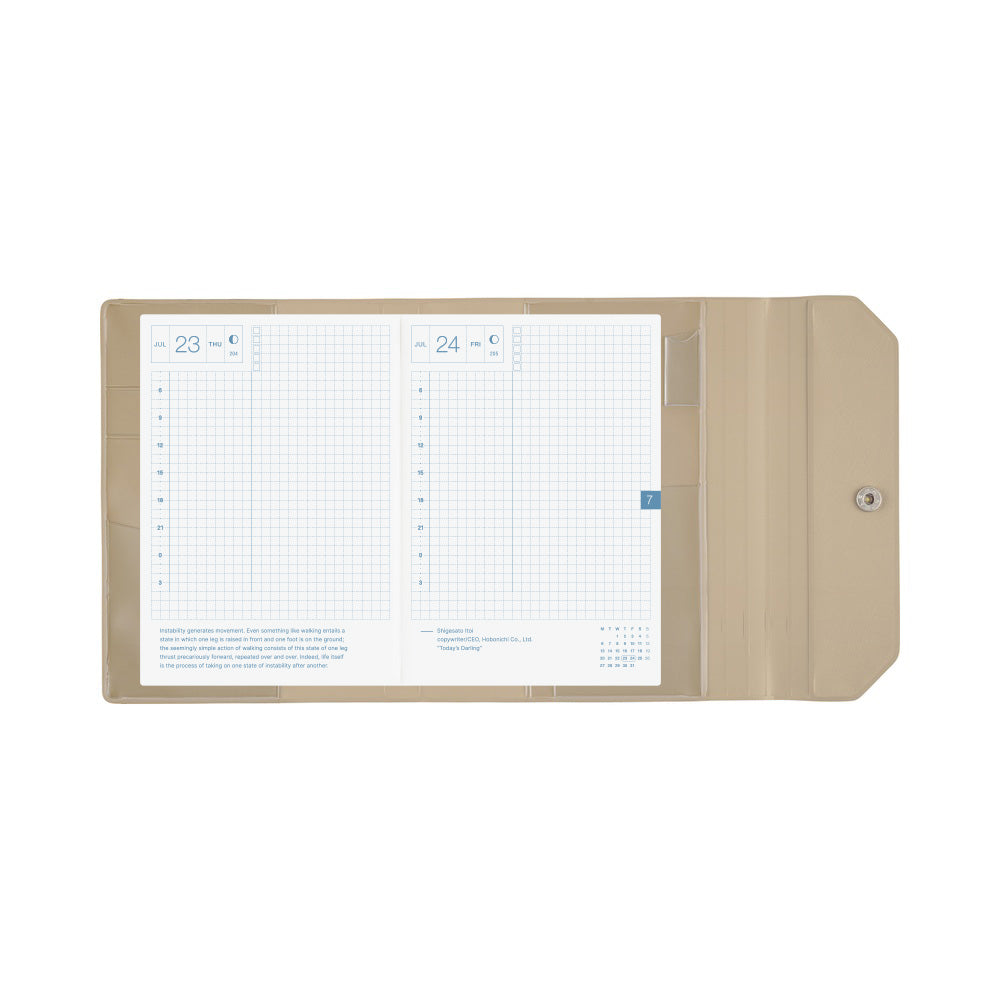 Hobonichi Techo A6 Original Planner Cover - Alettone: Gray