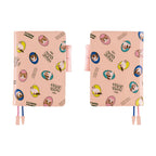 Hobonichi Techo A6 Original Planner Cover - Candy Stripper: Random Dog & Cat Pink