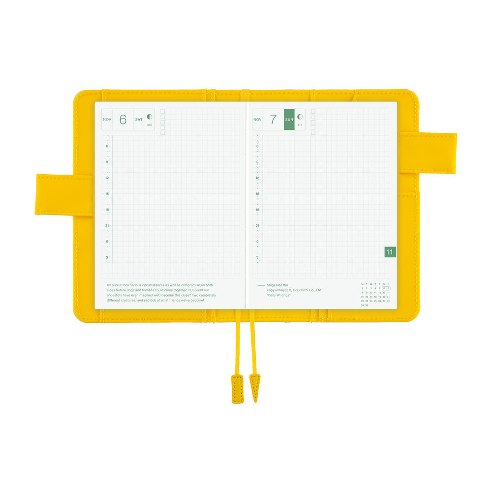 Hobonichi Techo A6 Original Planner Cover - Colours: Fresh Citron