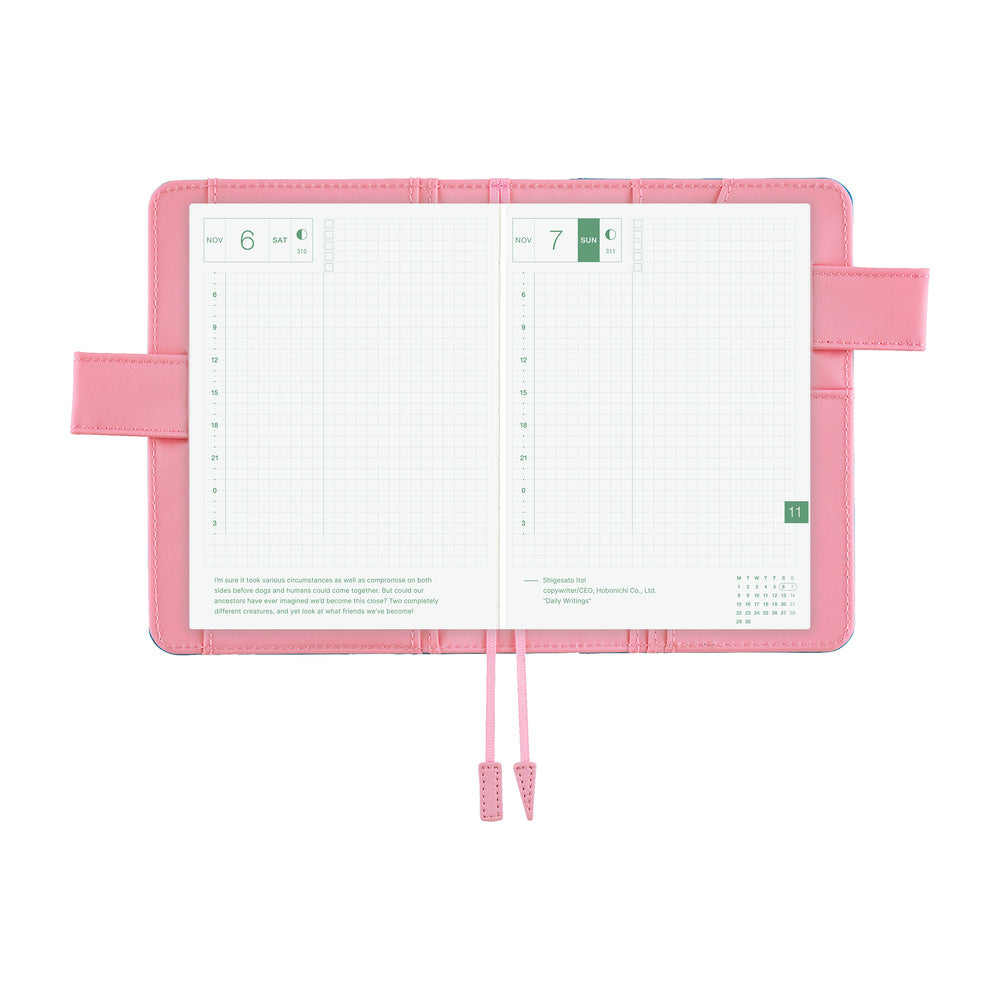 Hobonichi Techo A6 Original Planner Cover - Colours: Blue Parasol
