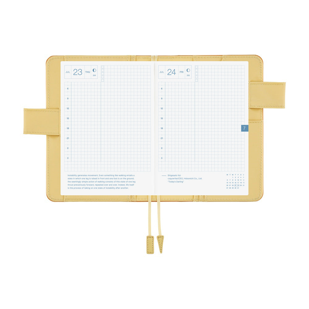 Hobonichi Techo A6 Original Planner Cover - Colors: Butterscotch