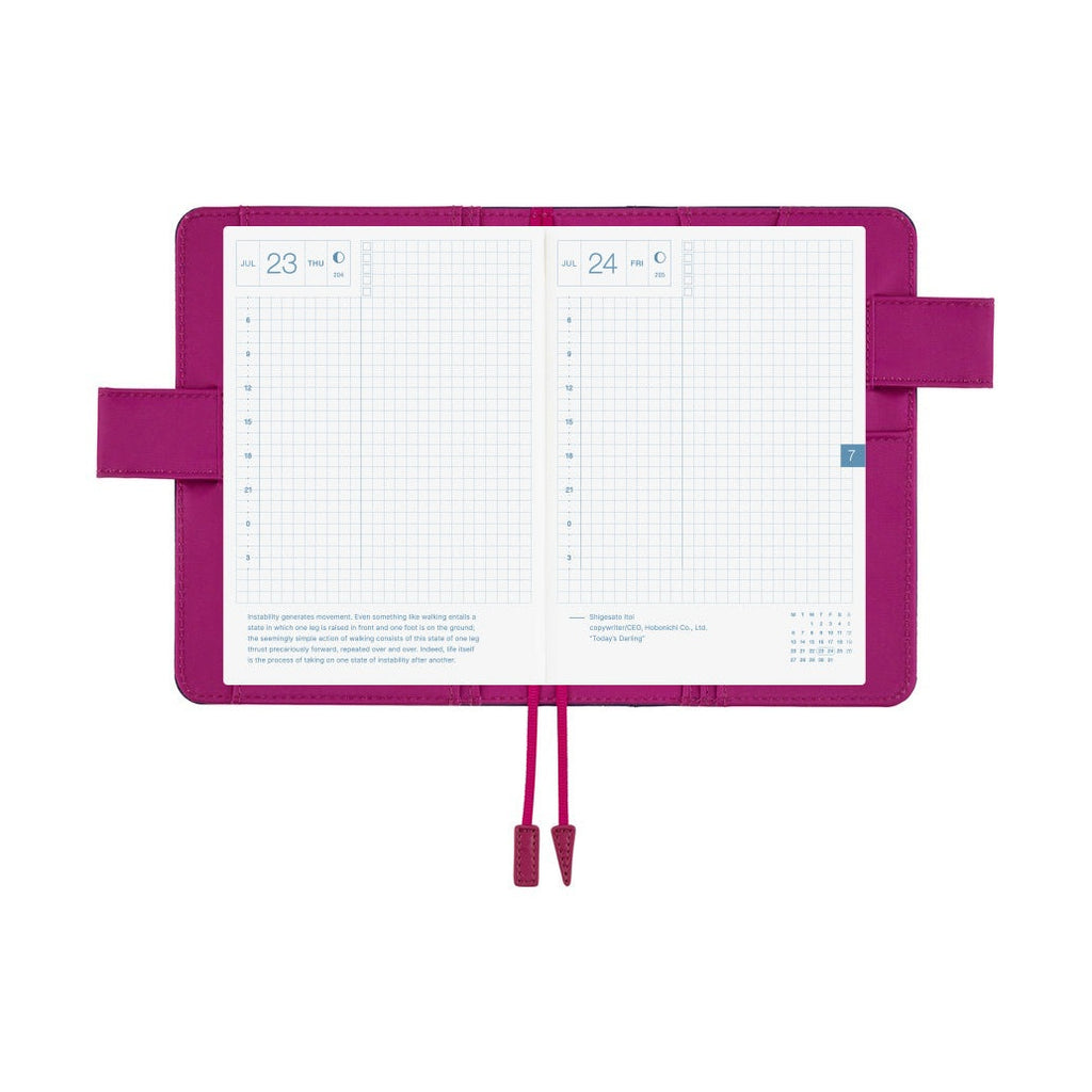 Hobonichi Techo A6 Original Planner Cover - Colors: Mystic Berry