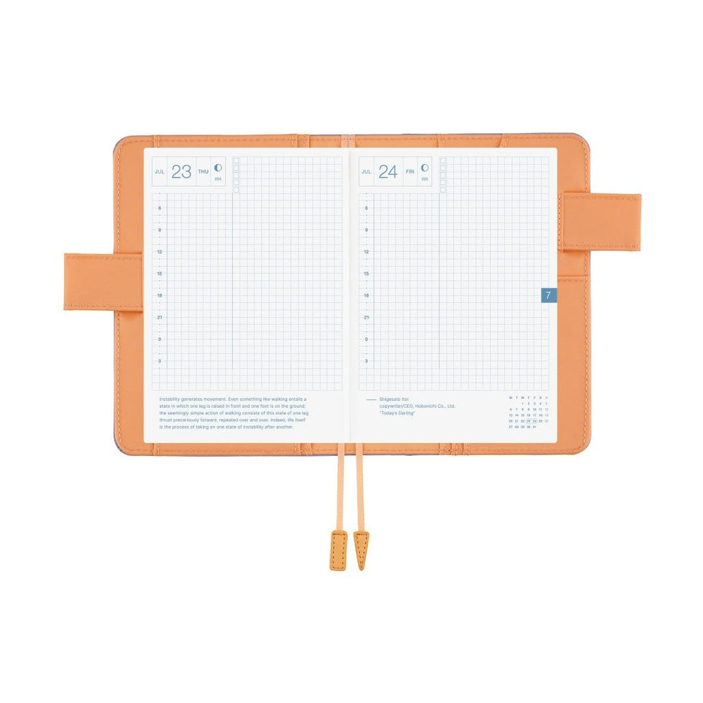 Hobonichi Techo A6 Original Planner Cover - Colors: Powder Blue Shell