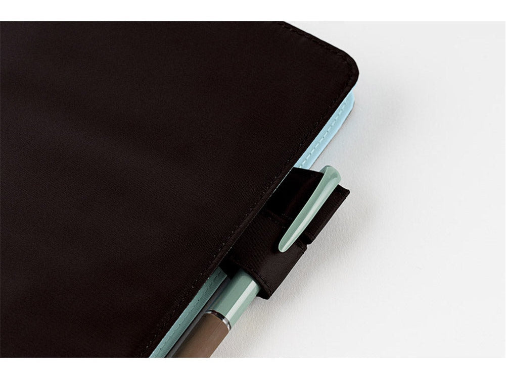 Hobonichi Techo A6 Original Planner Cover - Colours - Black x Clear Blue