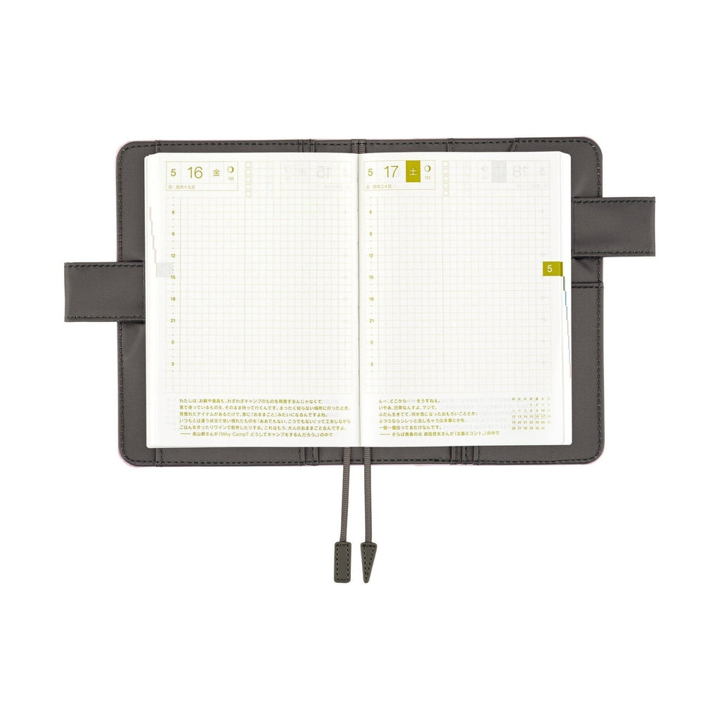 Hobonichi Techo A6 Original Planner Cover - Colours: Charcoal Fairy