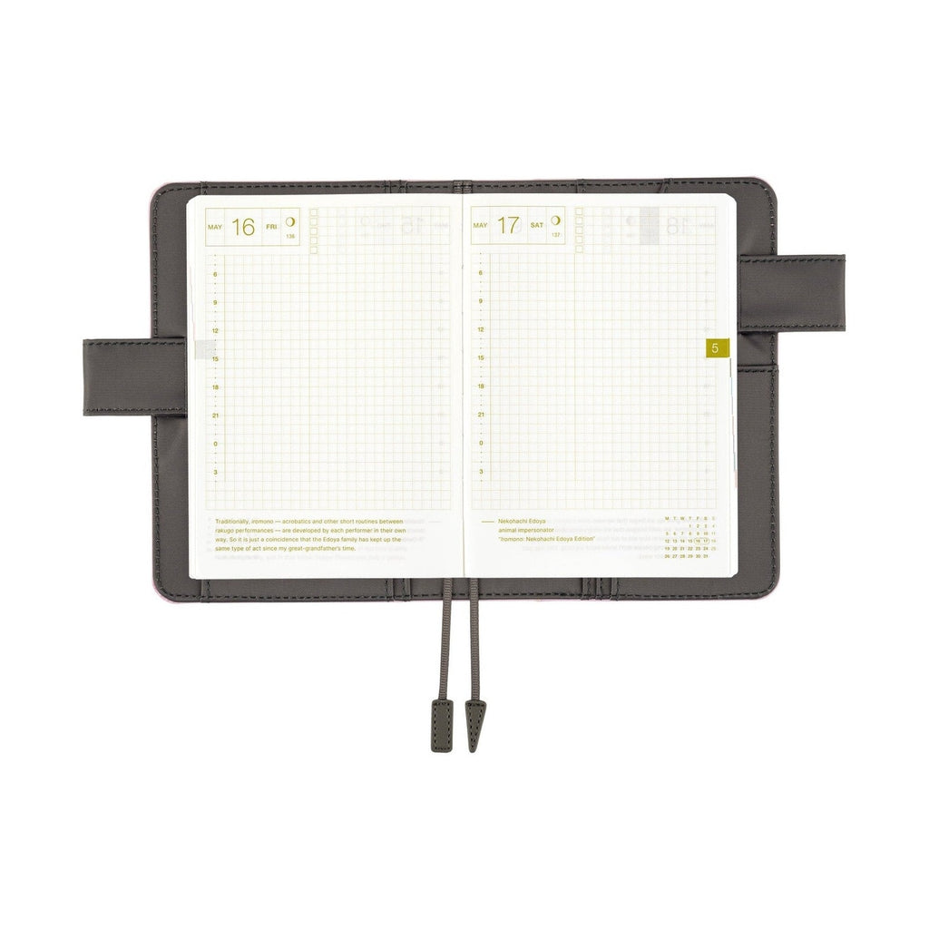 Hobonichi Techo A6 Original Planner Cover - Colours: Charcoal Fairy