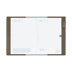 Hobonichi Techo A6 Original Planner Cover - Leather: Taut Gray & Light Blue