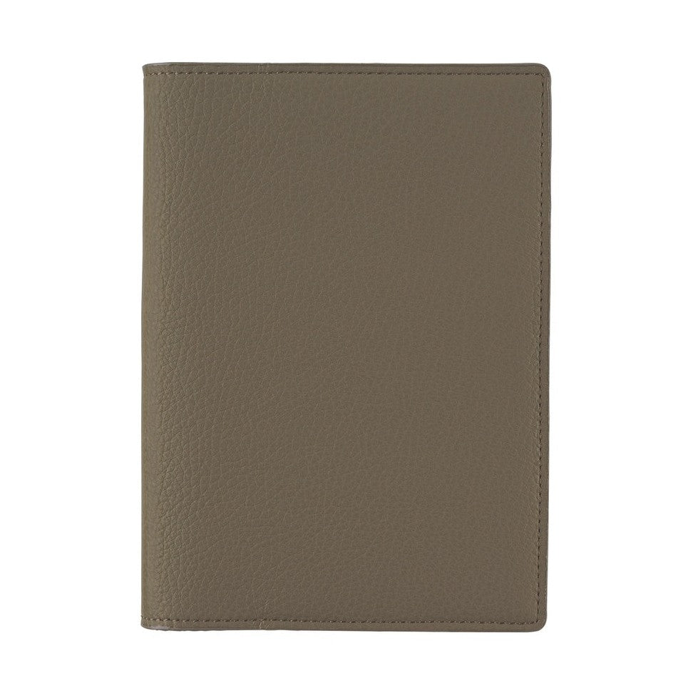 Hobonichi Techo A6 Original Planner Cover - Leather: Taut Gray & Light Blue