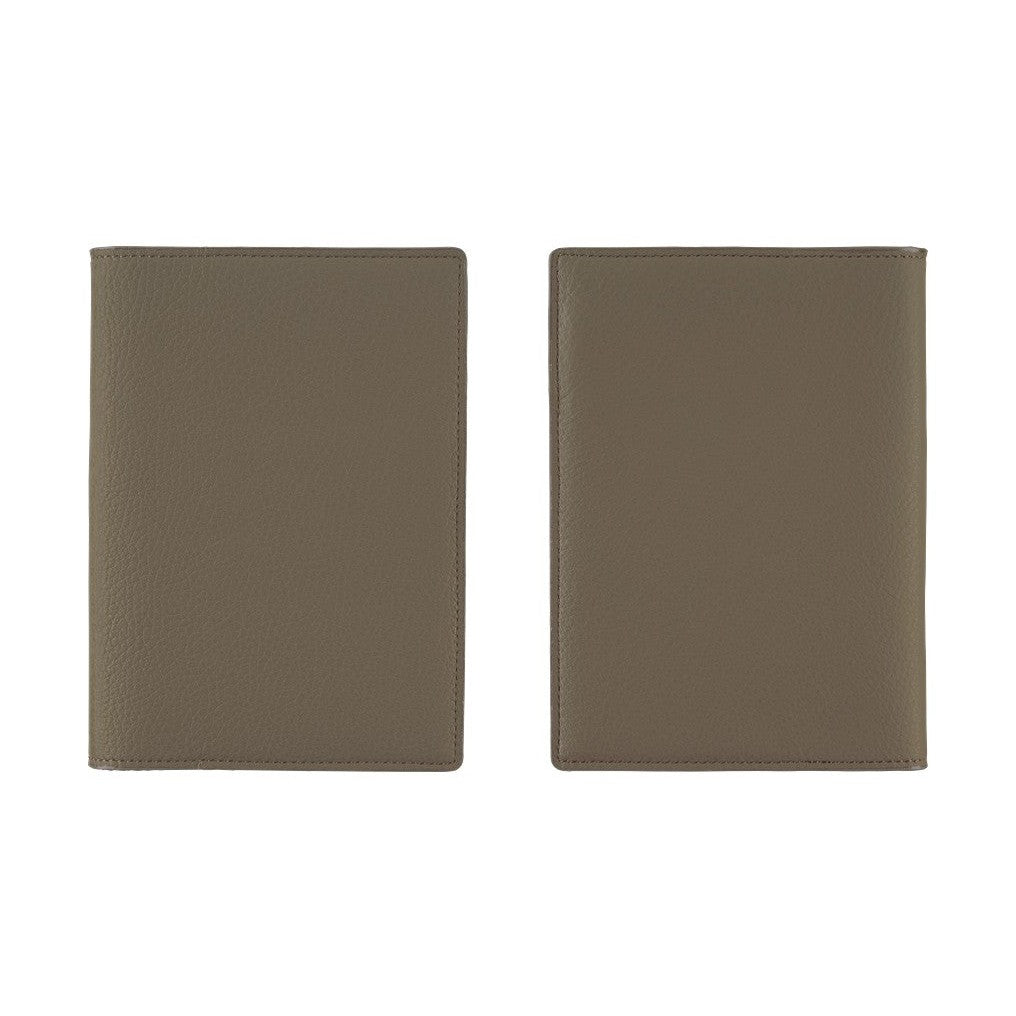 Hobonichi Techo A6 Original Planner Cover - Leather: Taut Gray & Light Blue