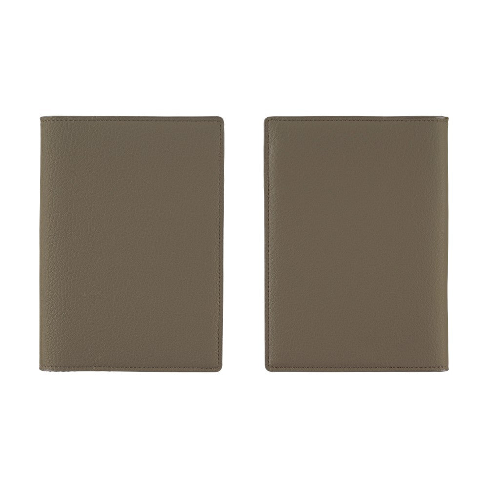 Hobonichi Techo A6 Original Planner Cover - Leather: Taut Gray & Light Blue